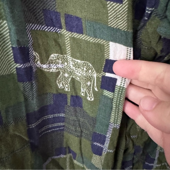 The Elephant Pants green and blue boho harem style pant Size XL - Picture 4 of 7